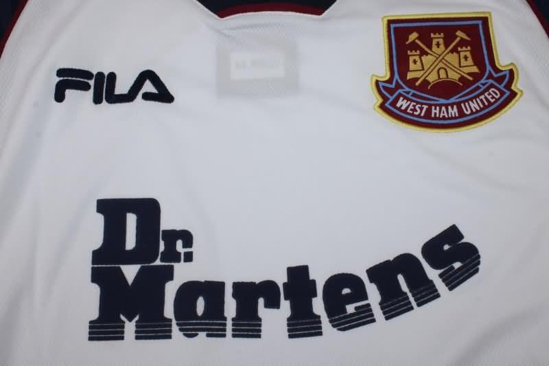 AAA(Thailand) West Ham 1999/01 Away Retro Soccer Jersey