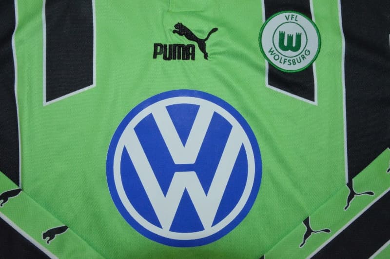 AAA(Thailand) Wolfsburg 1999/00 Away Retro Long Sleeve Soccer Jersey
