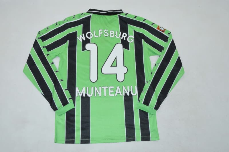 AAA(Thailand) Wolfsburg 1999/00 Away Retro Long Sleeve Soccer Jersey