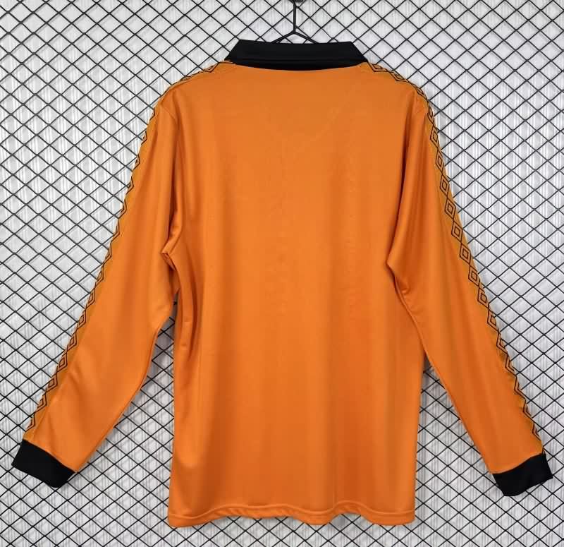 AAA(Thailand) Wolves 1980/81 Home Long Sleeve Retro Soccer Jersey