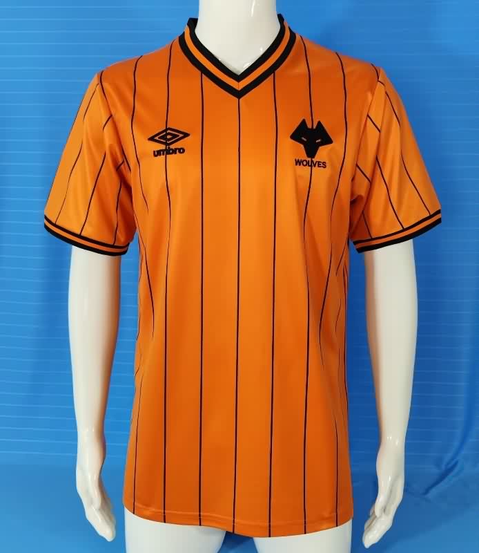 AAA(Thailand) Wolves 1985/86 Home Retro Soccer Jersey