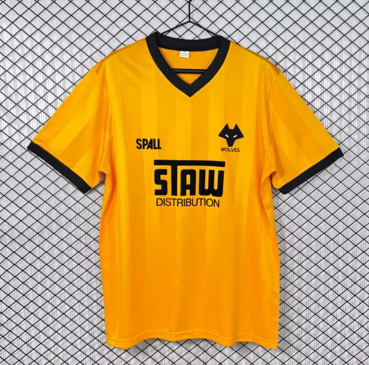 AAA(Thailand) Wolves 1986/88 Home Retro Soccer Jersey