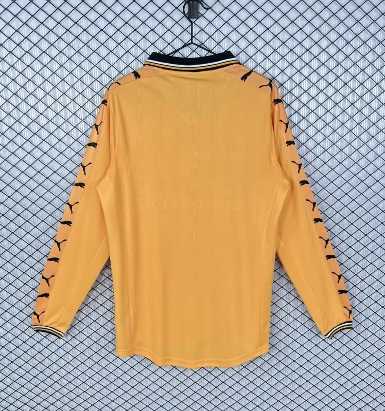 AAA(Thailand) Wolves 1998/99 Home Long Sleeve Retro Soccer Jersey