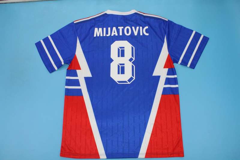 AAA(Thailand) Yugoslavia 1990 Home Retro Soccer Jersey