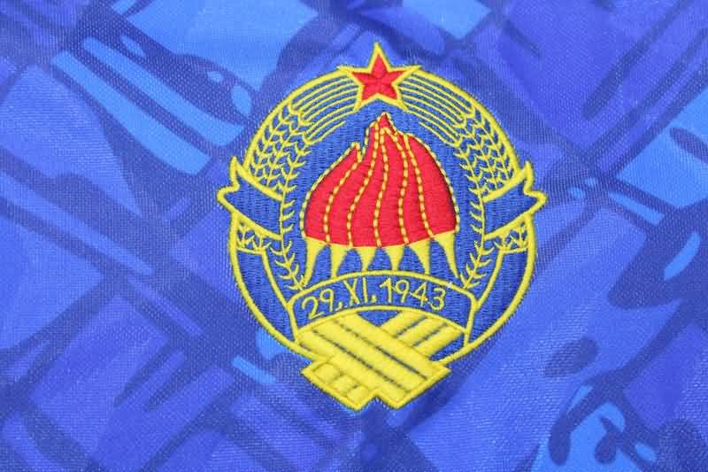 AAA(Thailand) Yugoslavia Wolves 1992 Home Retro Soccer Jersey