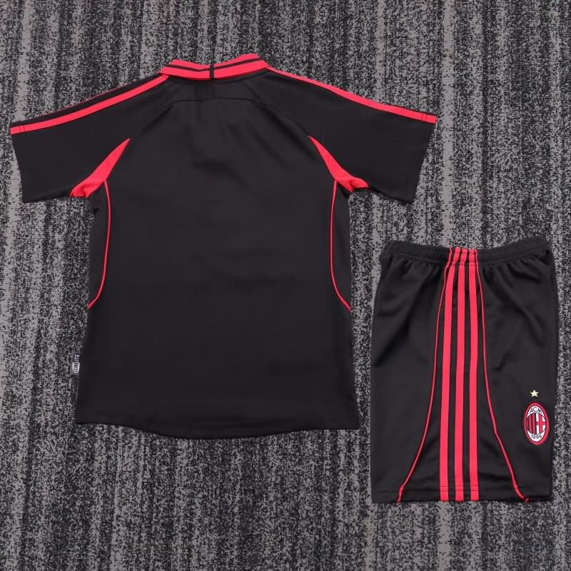 AC Milan 2000/01 Kids Third Soccer Jersey And Shorts