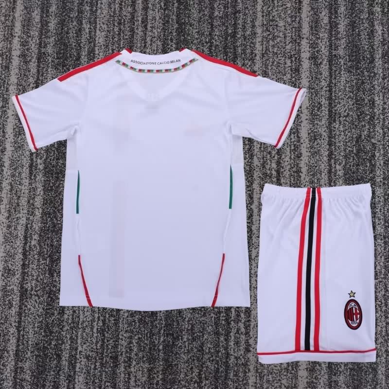 AC Milan 2011/12 Kids Away Soccer Jersey And Shorts