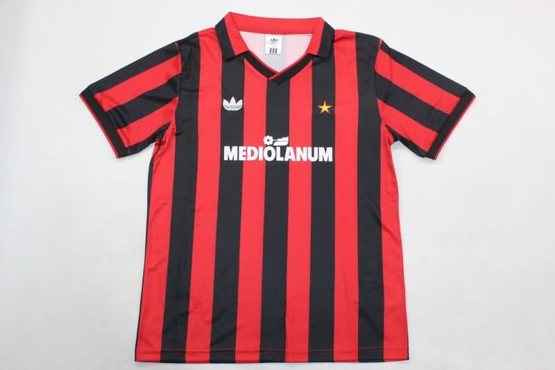 AC Milan 1990/91 Kids Home Soccer Jersey And Shorts