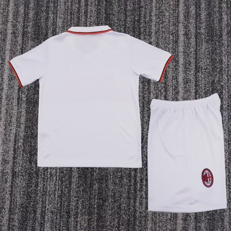 AC Milan 1993/94 Kids Away Soccer Jersey And Shorts