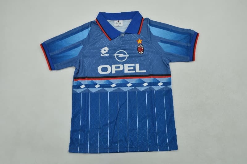 AC Milan 1995/96 Kids Away Soccer Jersey And Shorts