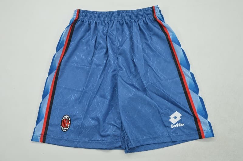 AC Milan 1995/96 Kids Away Soccer Jersey And Shorts