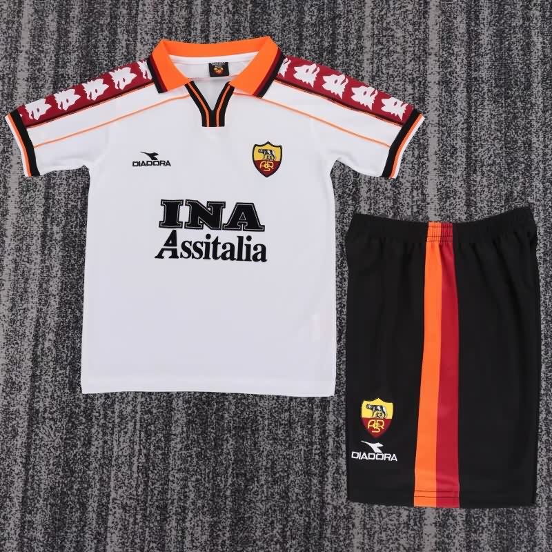 AS Roma 1998/99 Kids Away Soccer Jersey And Shorts