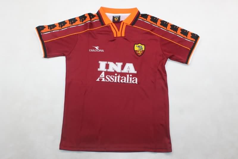 AS Roma 1998/99 Kids Home Soccer Jersey And Shorts