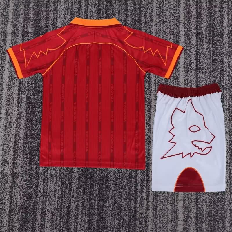 AS Roma 1999/00 Kids Home Soccer Jersey And Shorts