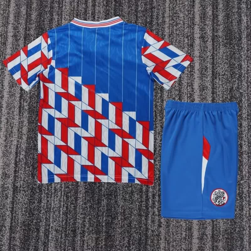 Ajax 1989/90 Kids Away Soccer Jersey And Shorts