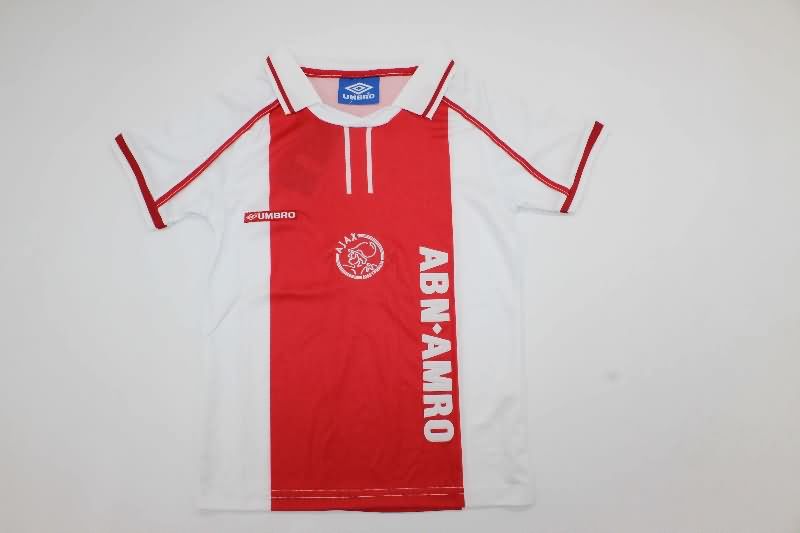 Ajax 1998/99 Kids Home Soccer Jersey And Shorts