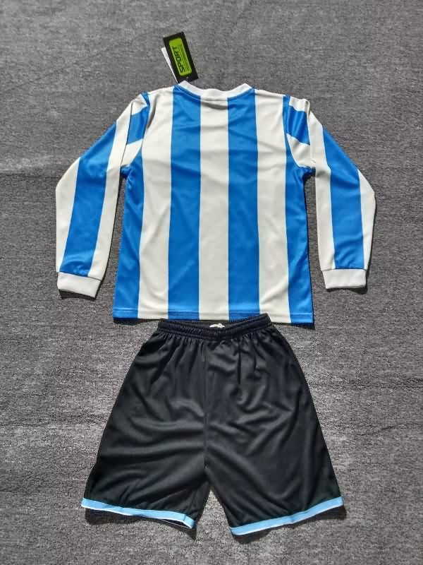 Argentina 1986 Kids Home Long Sleeve Soccer Jersey And Shorts