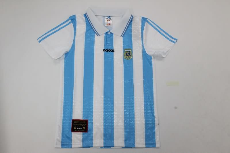 Argentina 1994 Kids Home Soccer Jersey And Shorts
