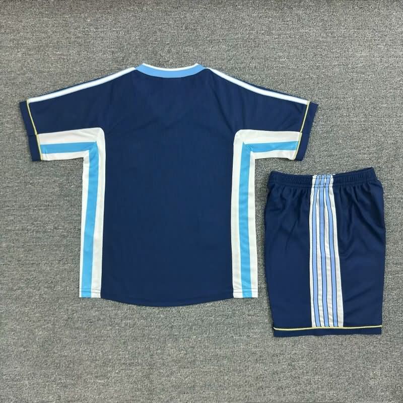 Argentina 1998 Kids Away Soccer Jersey And Shorts