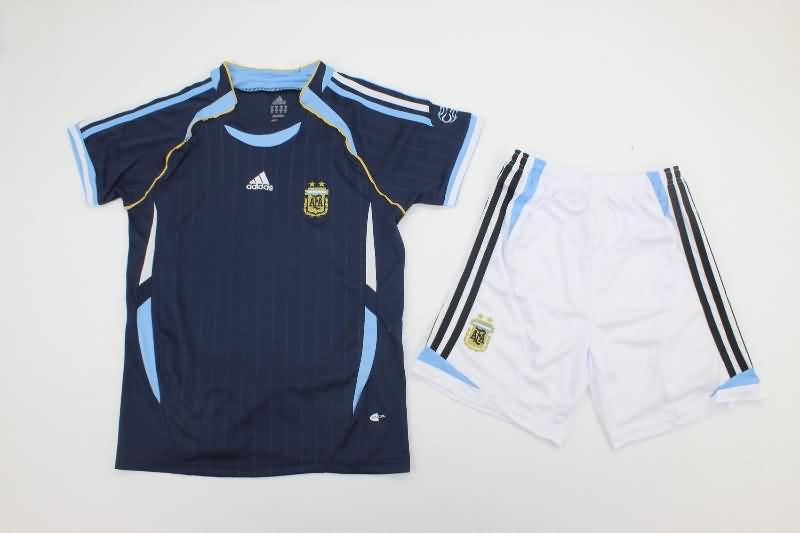 Argentina 2006 Kids Away Soccer Jersey And Shorts