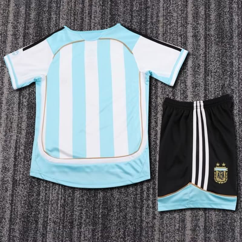 Argentina 2006 Kids Home Soccer Jersey And Shorts