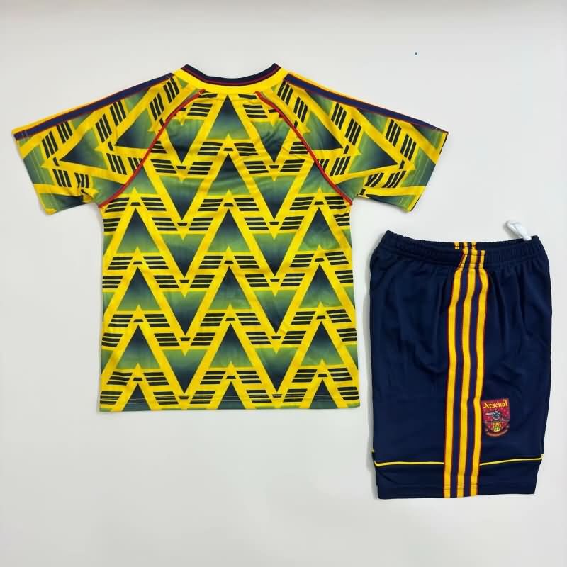 Arsenal 1991/93 Kids Away Soccer Jersey And Shorts