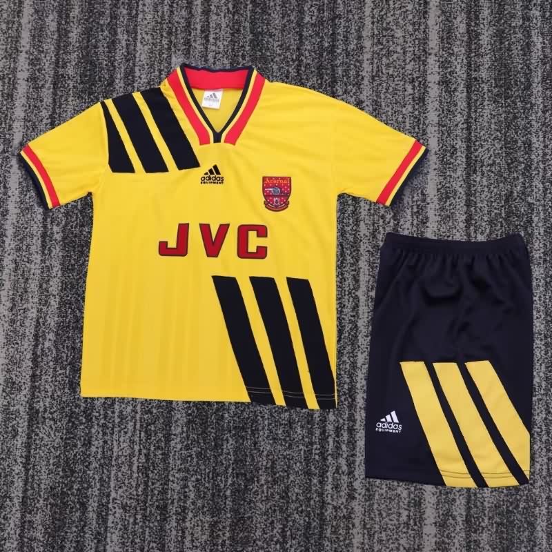 Arsenal 1993/94 Kids Away Soccer Jersey And Shorts