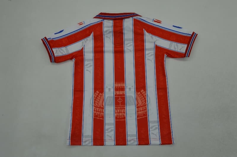 Atletico Madrid 1996/97 Kids Home Soccer Jersey And Shorts