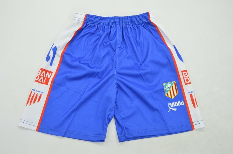 Atletico Madrid 1996/97 Kids Home Soccer Jersey And Shorts