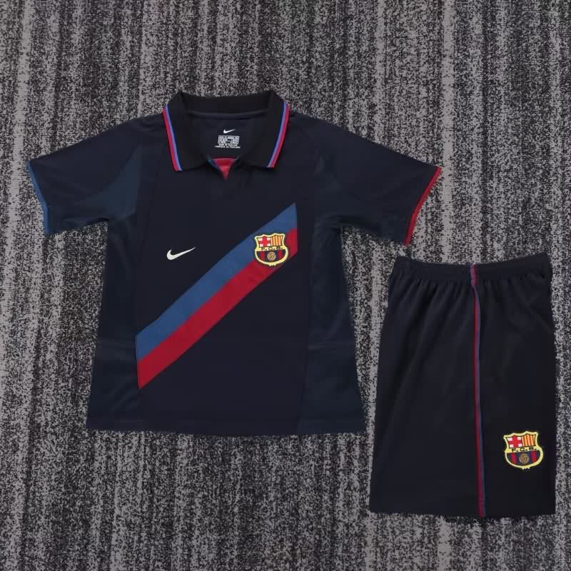 Barcelona 2002/03 Kids Third Soccer Jersey And Shorts
