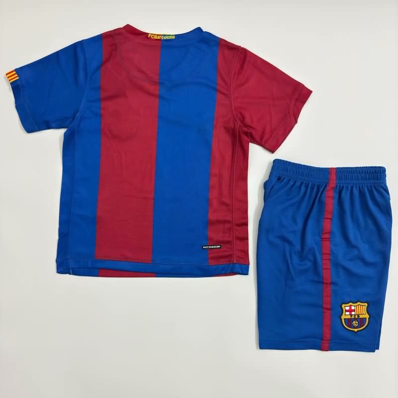 Barcelona 2006/07 Kids Home Soccer Jersey And Shorts