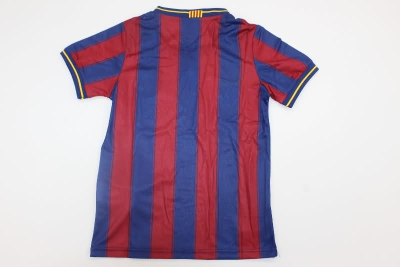 Barcelona 2009/10 Kids Home Soccer Jersey And Shorts