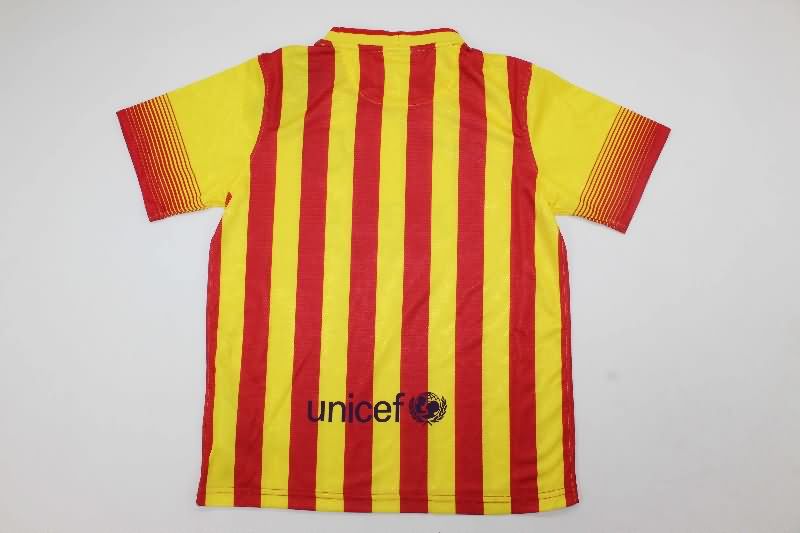 Barcelona 2013/14 Kids Away Soccer Jersey And Shorts