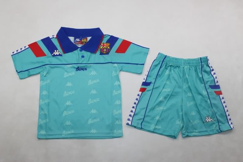 Barcelona 1992/95 Kids Away Soccer Jersey And Shorts