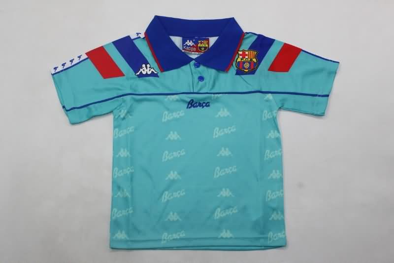 Barcelona 1992/95 Kids Away Soccer Jersey And Shorts