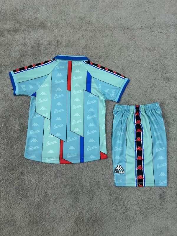 Barcelona 1995/97 Kids Away Soccer Jersey And Shorts