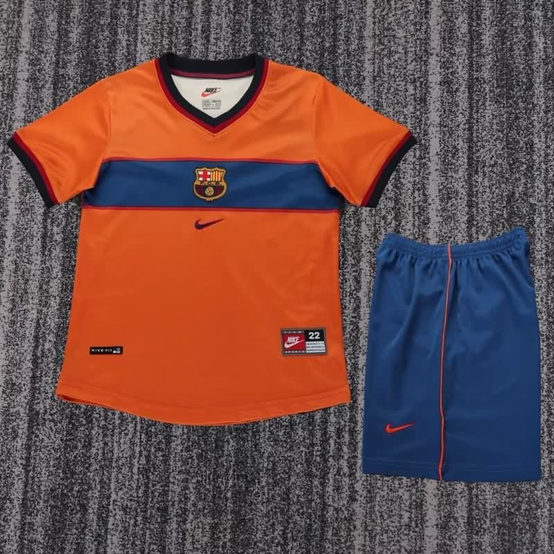 Barcelona 1998/00 Kids Third Soccer Jersey And Shorts