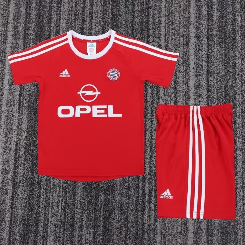 Bayern Munich 2001/02 Kids Home Soccer Jersey And Shorts