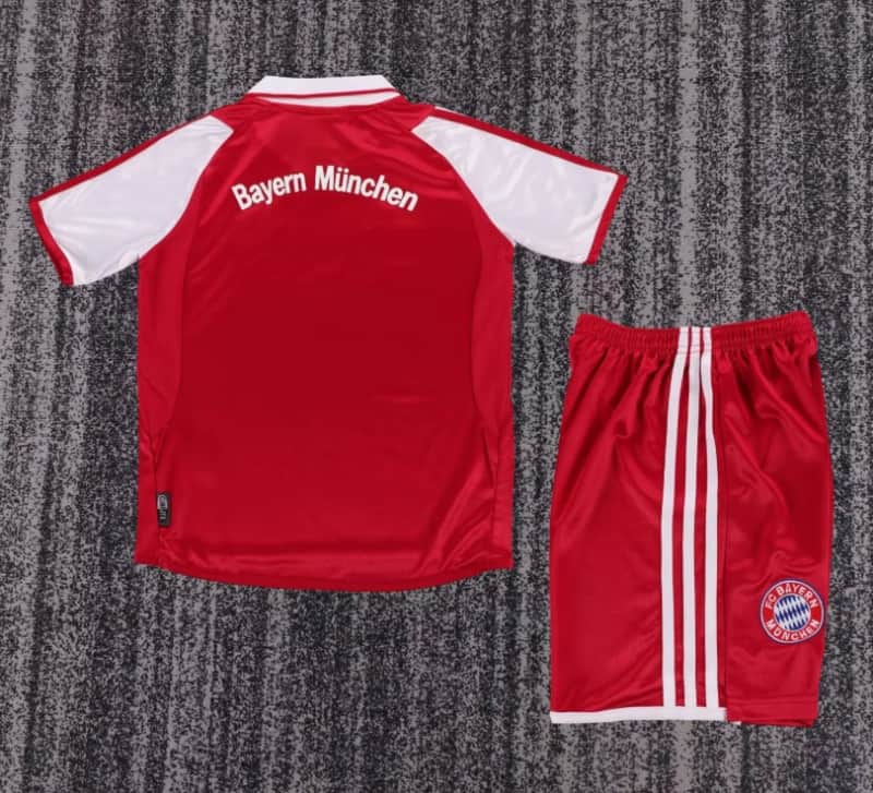Bayern Munich 2003/04 Kids Home Soccer Jersey And Shorts