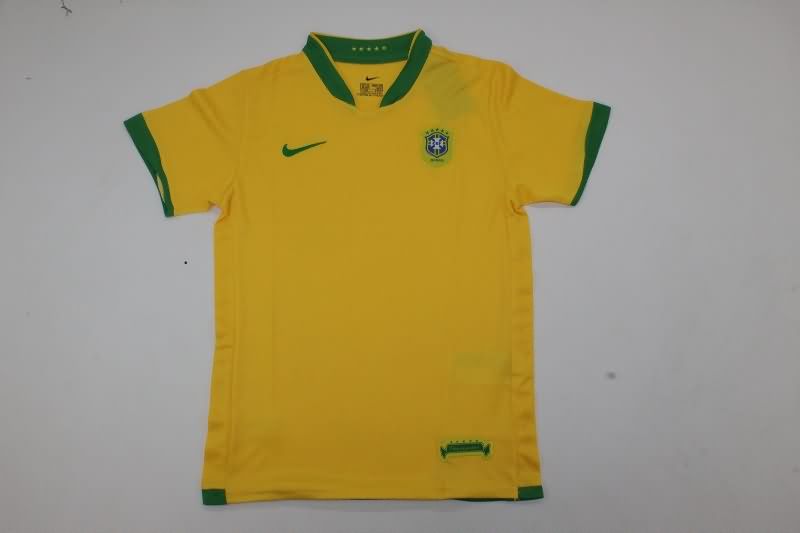 Brazil 2006 Kids Home Soccer Jersey And Shorts