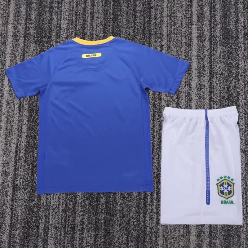 Brazil 2010 Kids Away Soccer Jersey And Shorts