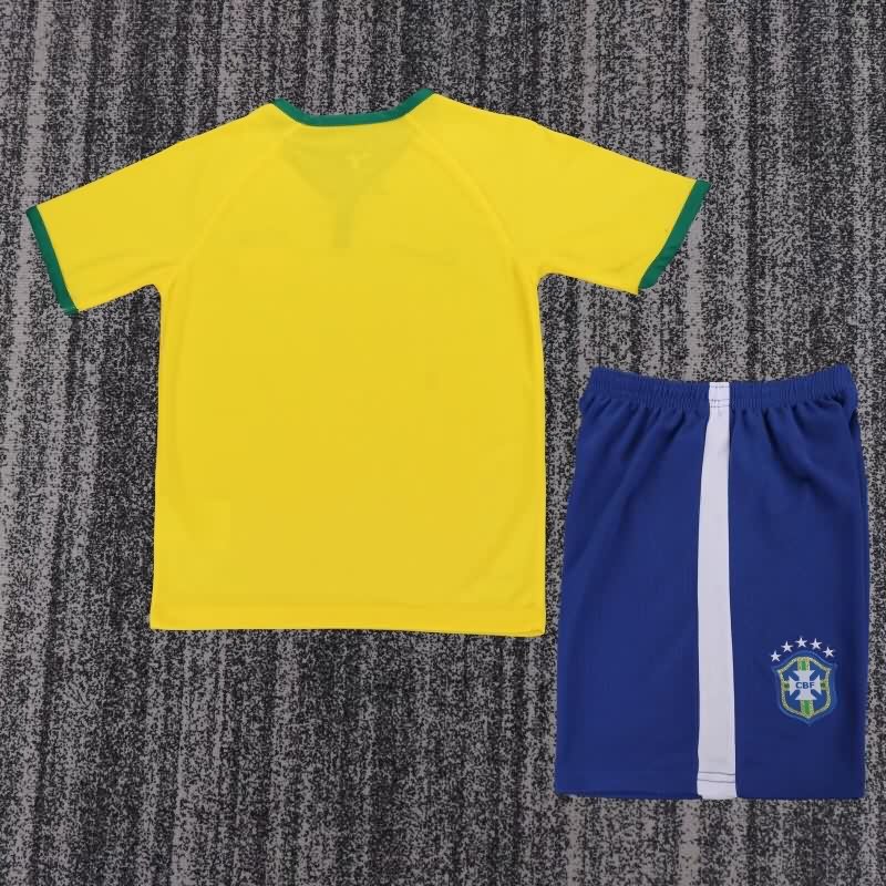 Brazil 2014 Kids Home Soccer Jersey And Shorts