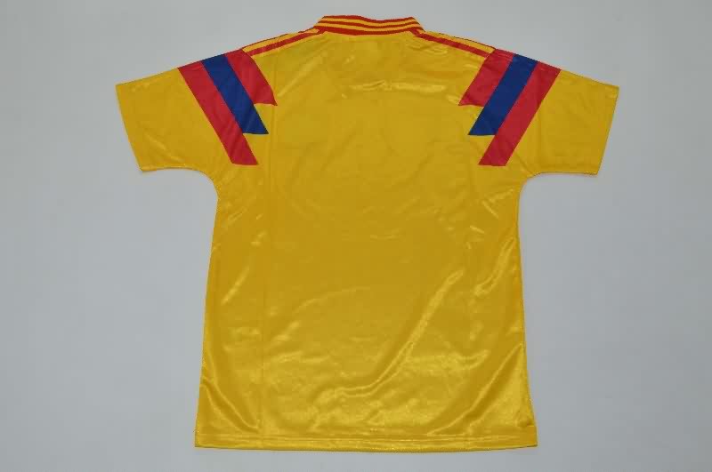 Colombia 1990 Kids Home Soccer Jersey And Shorts
