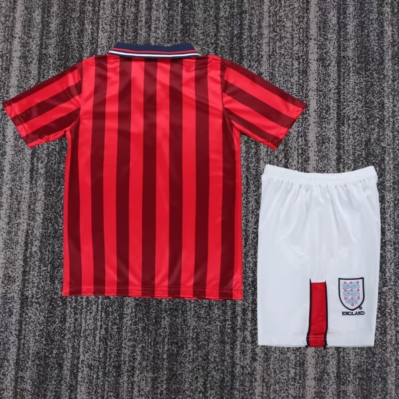 England 1998 Kids Away Soccer Jersey And Shorts