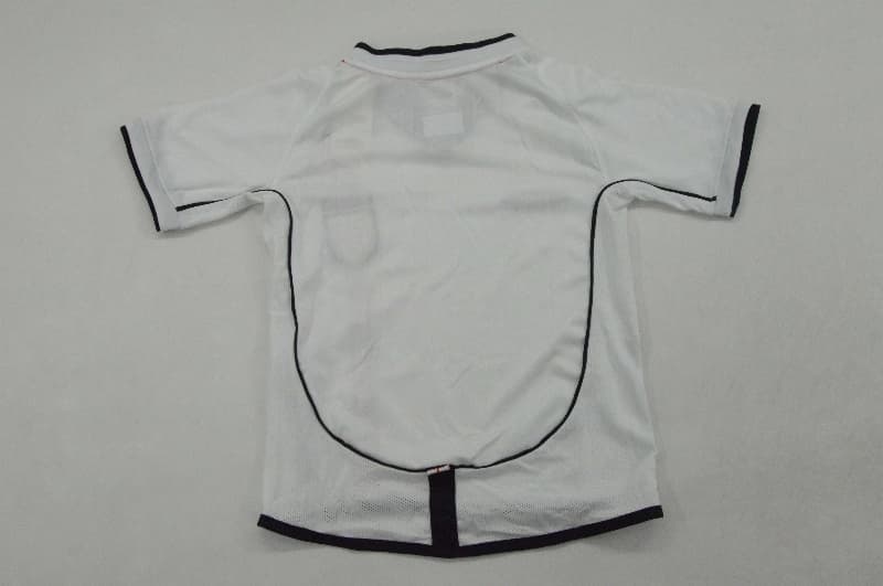 England 2002 Kids Home Soccer Jersey And Shorts