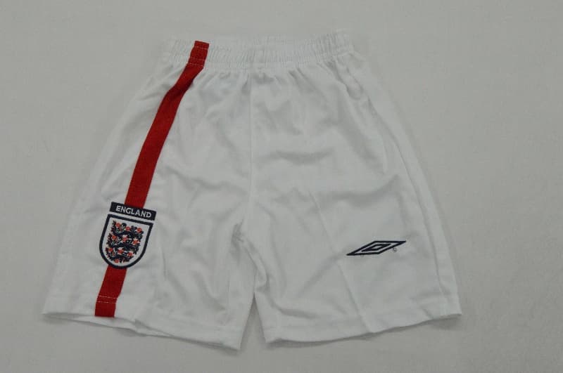 England 2002 Kids Home Soccer Jersey And Shorts