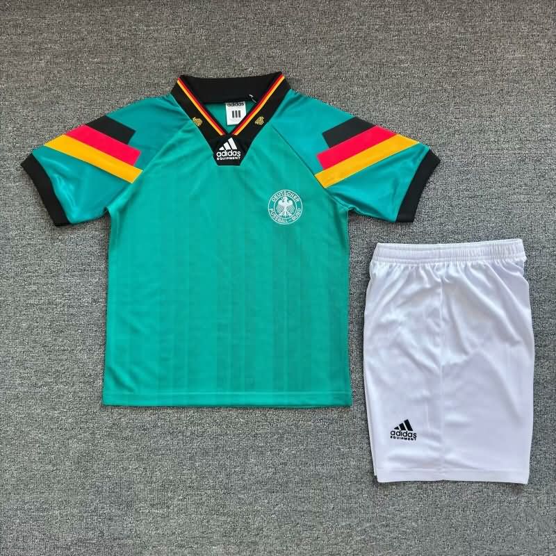 Germany 1992 Kids Away Soccer Jersey And Shorts