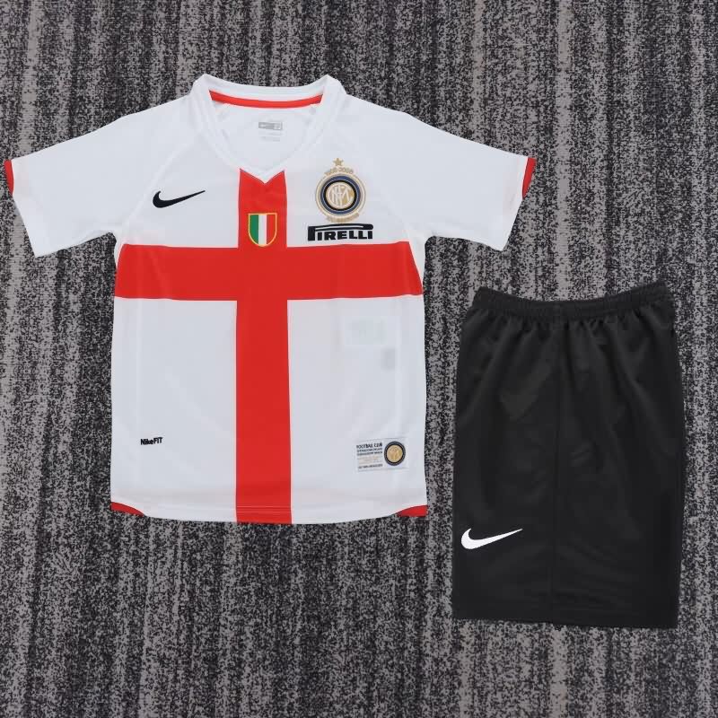 Inter Milan 2007/08 Kids Away Soccer Jersey And Shorts