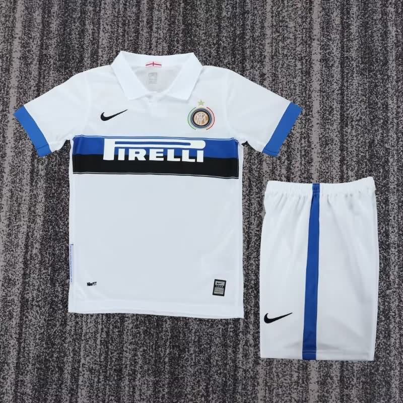 Inter Milan 2009/10 Kids Away Soccer Jersey And Shorts