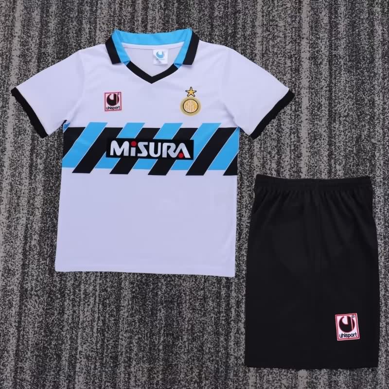 Inter Milan 1990/91 Kids Away Soccer Jersey And Shorts Inter Milan 1990/91 Kids Away Soccer Jersey And Shorts